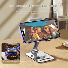 360° Rotating Metal Desk Phone & Tablet Stand