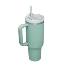 40oz Insulated Tumbler with Handle & Straw